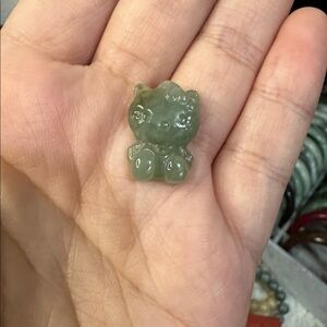 Jadeite Jade Hello Kitty Pendant (burmese)